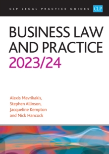 Business Law and Practice 2023/2024: Legal Practice Course Guides (LPC)