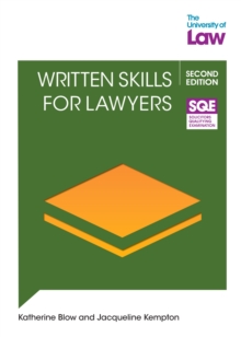 Image for SQE2 Written Skills for Lawyers 2e