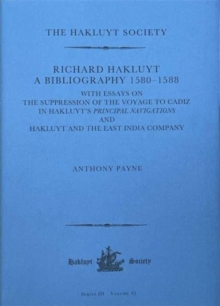 Image for Richard Hakluyt: A Bibliography 1580–1588