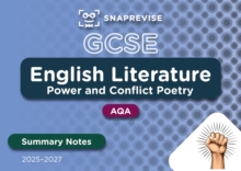 Image for SnapRevise GCSE AQA English Literature: Power and Conflict Poetry