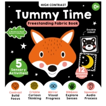 High-Contrast Tummy Time Black-and-White Sensory Rag Book: Part of the A Wonderful Wood Collection for Newborns and Babies 0-2 years