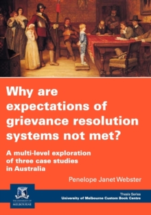 Image for Why are Expectations of Grievance Resolution Systems Not Met