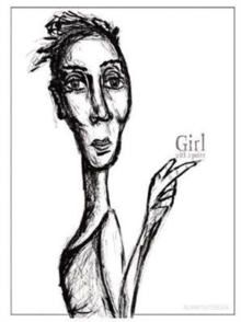 Image for Girl with a point : Large Blank Notebook