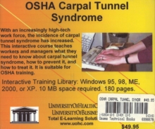 Image for OSHA Carpal Tunnel Syndrome