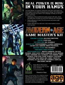 Modern Age RPG Game Master's Kit