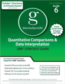 Image for Quantitative Comparisons & Data Interpretation GRE Preparation Guide