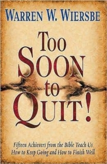 Image for TOO SOON TO QUIT