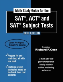 Image for Math Study Guide for the SAT, ACT and SAT Subject Tests