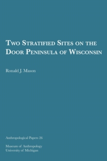 Image for Two Stratified Sites on the Door Peninsula of Wisconsin Volume 26