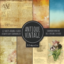 Image for Antique Vintage Scrapbook Paper Pad 8x8 Decorative Scrapbooking Kit Collection for Cardmaking, DIY Crafts, Creating, Old Style Theme, Multicolor Designs