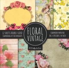 Image for Vintage Floral Scrapbook Paper Pad 8x8 Scrapbooking Kit for Papercrafts, Cardmaking, DIY Crafts, Flower Background, Vintage Design