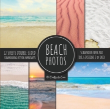 Image for Beach Photos Scrapbook Paper Pad 8x8 Scrapbooking Kit for Papercrafts, Cardmaking, DIY Crafts, Summer Aesthetic Design, Multicolor