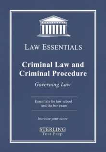 Image for Criminal Law and Criminal Procedure, Law Essentials: Governing Law for Law School and Bar Exam Prep