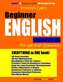 Image for Preston Lee's Beginner English Lesson 21 - 40 For German Speakers