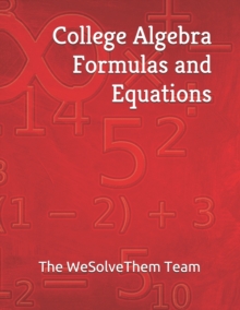 Image for College Algebra Formulas and Equations