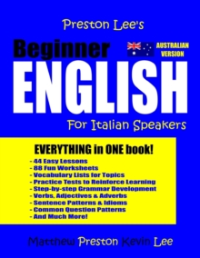 Image for Preston Lee's Beginner English For Italian Speakers (Australian)