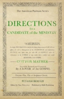 Image for Directions for a Candidate of the Ministry