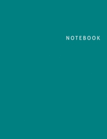 Image for Notebook : Blank Unlined Notebook, Teal Cover, Large Sketch Book 8.5 x 11