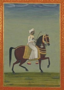 Image for Carnet Blanc, Prince Indien A Cheval, Miniature 18e