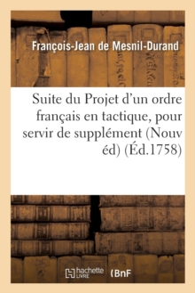 Image for Suite Du Projet d'Un Ordre Francais En Tactique,
