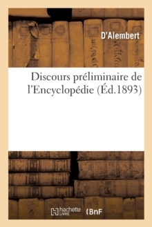 Image for Discours preliminaire de l'Encyclopedie