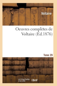 Image for Oeuvres Completes de Voltaire. Tome 29