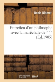 Image for Entretien d'Un Philosophe Avec La Mar?chale de ***