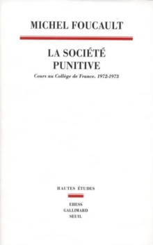 Image for La sociâetâe punitive  : Cours au Colláege de France (1972-1973)