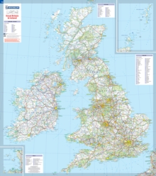 Great Britain & Ireland – Michelin rolled & tubed wall map Encapsulated: Wall Map