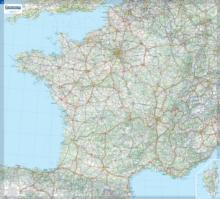 Image for France - Michelin rolled & tubed wall map Encapsulated