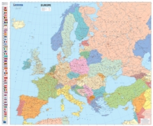 Europe Political – Michelin rolled & tubed wall map Encapsulated: Wall Map