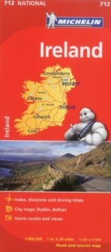 Ireland – Michelin National Map 712