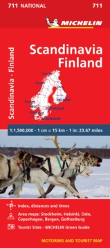 Image for Scandinavia & Finland - Michelin National Map 711 : Map