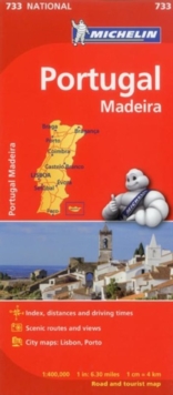 Portugal & Madeira – Michelin National Map 733