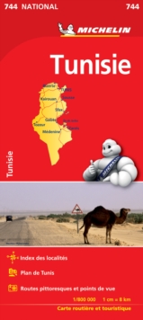 Image for Tunisia - Michelin National Map 744 : Map