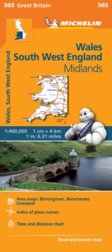 Image for Wales - Michelin Regional Map 503 : Map