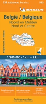 Image for Belgium North & Central - Michelin Regional Map 533 : Map