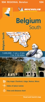 Image for Belgium South - Michelin Regional Map 534 : Map