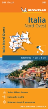 Image for Italy Northwest - Michelin Regional Map 561 : Map