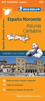 Image for Asturias Cantabria - Michelin Regional Map 572 : Map