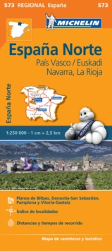 Image for Pais Vasco, Navarra, La Rioja - Michelin Regional Map 573 : Map