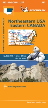 Northeastern USA, Eastern Canada – Michelin Regional Map 583: Map