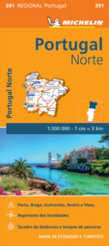 Image for Portugal Norte - Michelin Regional Map 591 : Map