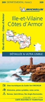 Cotes-d’Armor, Ille-et-Vilaine – Michelin Local Map 309