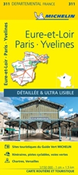 Eure-et-Loir, Paris, Yvelines – Michelin Local Map 311