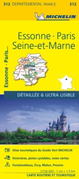 Essonne, Paris, Seine-et-Marne – Michelin Local Map 312