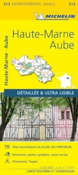 Image for Aube Haute-Marne - Michelin Local Map 313