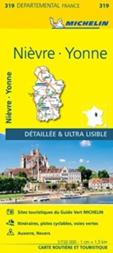 Image for Nievre, Yonne - Michelin Local Map 319