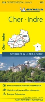 Cher, Indre – Michelin Local Map 323