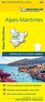 Alpes-Maritimes – Michelin Local Map 341